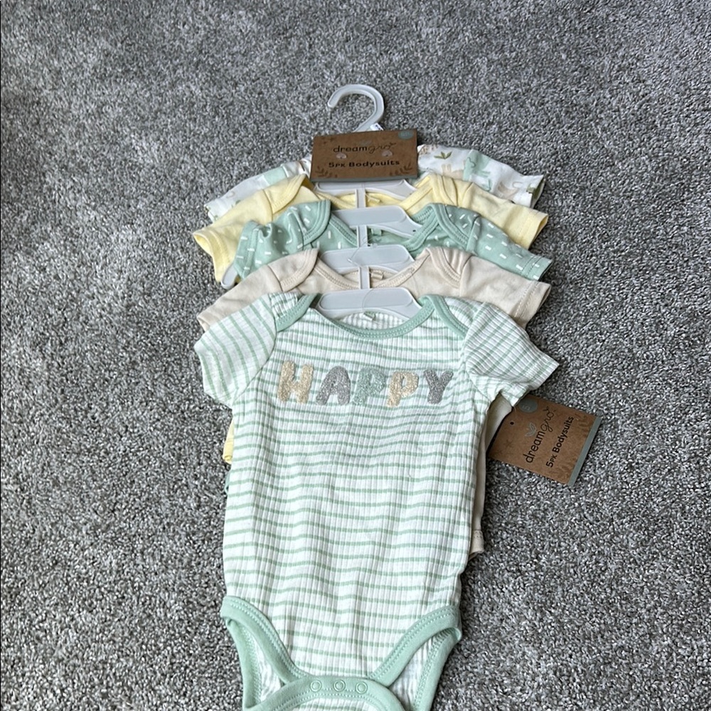 Green and Yellow Bodysuit One Piece